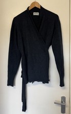 Brora Wrap 100% Cashmere Jumper Sweater Size 16 Blue
