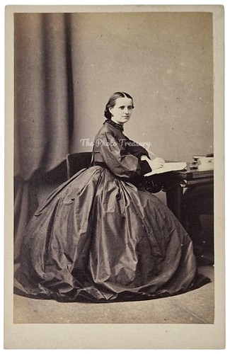 Cdv pretty lady - cdv, writing