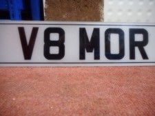  V8 Morgan or Hot Rod  cherished number plate for sale