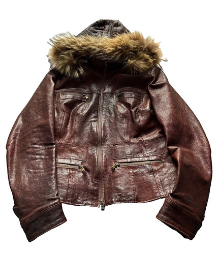 Vintage 00s y2k washed - 00s, leather