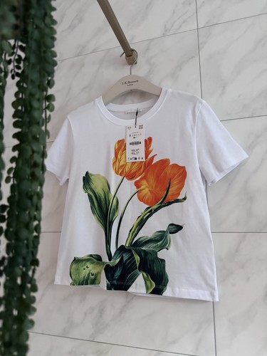 Zara white orange tulip - zara,