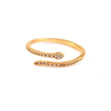 Tai Jewelry Snake Ring Gold
