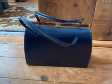 Vintage Navy 1950s Handbag By Ace Japan 