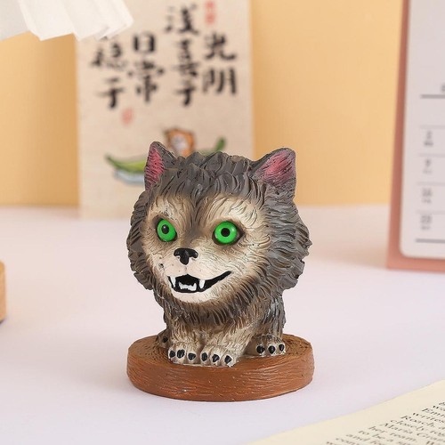 Wolf statue ornament - wolf,