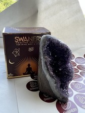 Large Natural Amethyst Druze Geode Quartz Crystal Cluster Reiki Rock Stone