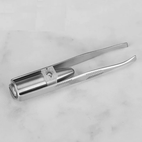 Eyebrow tweezer with led - with, light