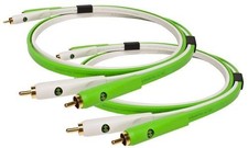 Neo Oyaide d+  - RCA Duo Class B Audio Cables  -  1m, pair - Green