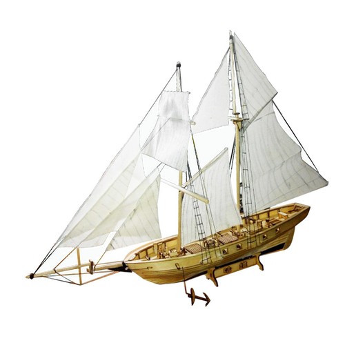Wooden sailboat sailing model - wooden,