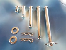 Clevis Pins Imperial 1/4 5/16 3/8 Diameter BZP Inc R-Clips and Washers Pack of 2