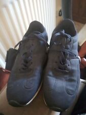 Mens Blue Leather And Mesh