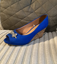 Pavers Womens Ladies Blue Faux