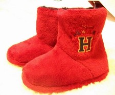 M&S Boys Harry Potter Slipper Boots Size Infant 7 BNWT Hard Sole