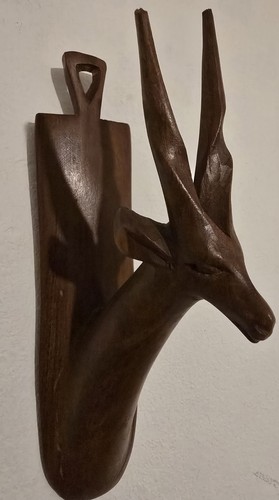 Vintage hand carved wooden - carved,