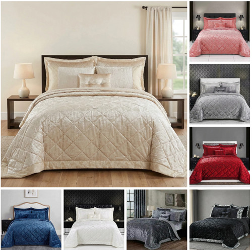 Piece luxury quilted crushed - 3,
