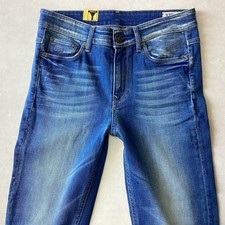 BNWT Ladies G-Star 3301 Tapered Blue Faded Jeans Size 8 W26 L32 (450G)