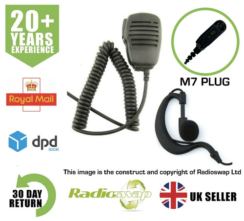Speaker mic shape earpiece - g-shape,