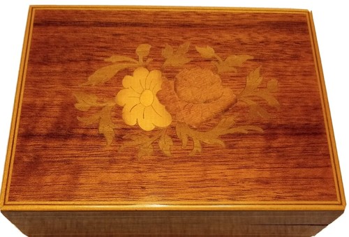 Inlaid floral italian wood - floral,