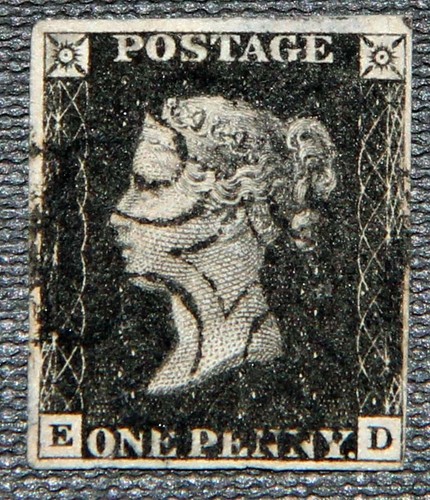 1840 penny black - penny,