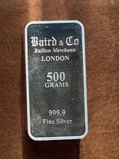 Baird & Co Silver Bar 500g