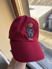 Red Polo Bear Ralph Lauren Cap