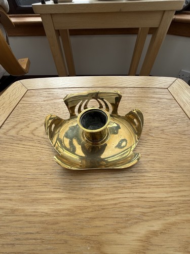 Art nouveau brass chamberstick - nouveau,