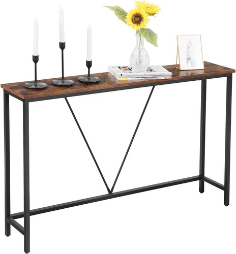 Rustic brown black console - brown, &