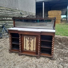 Rare William 1V Rosewood And Marble Sideboard ,top Quality.