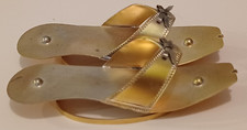 Gold coloured  Metal Shoes ornamental wall hanging