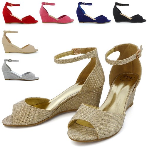 Womens low heel wedge - womens,