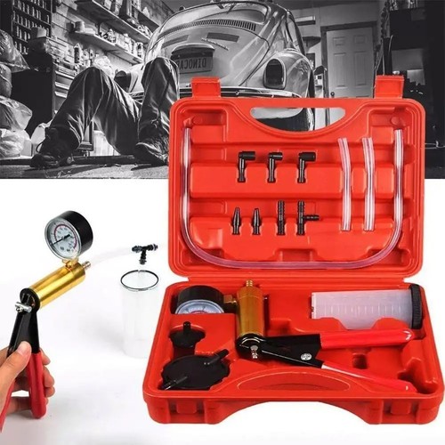 Hand held brake bleeding kit - hand,