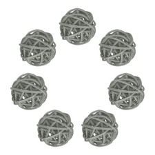 7Pcs Wicker Rattan Balls, 1.2