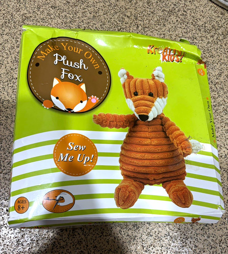 Plush fox soft toy - fox, medium