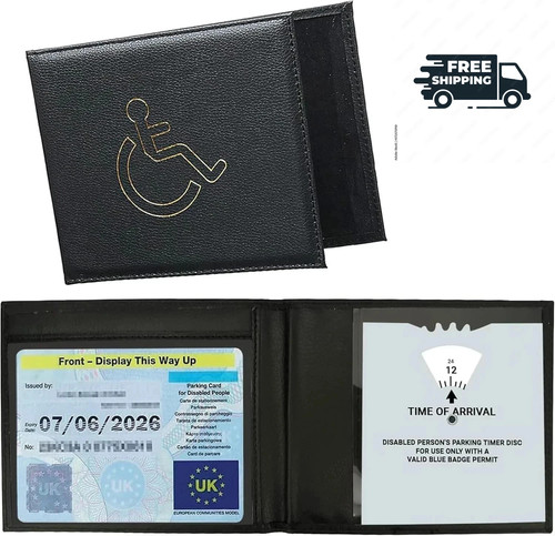 Disabled blue badge holder - badge,