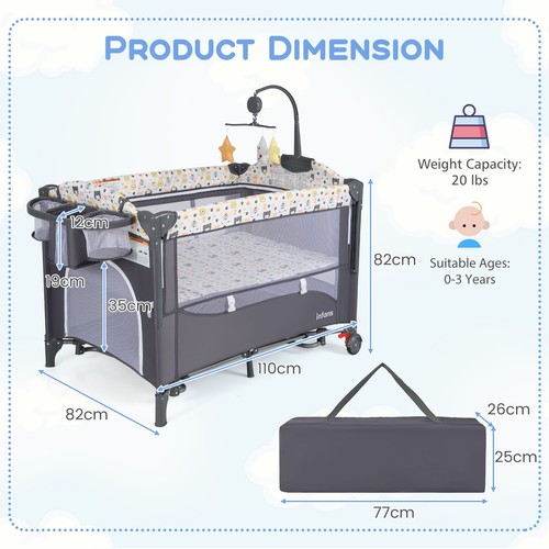 Baby bed travel - 6-in-1,
