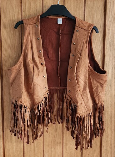 Brown country western fringe - western,