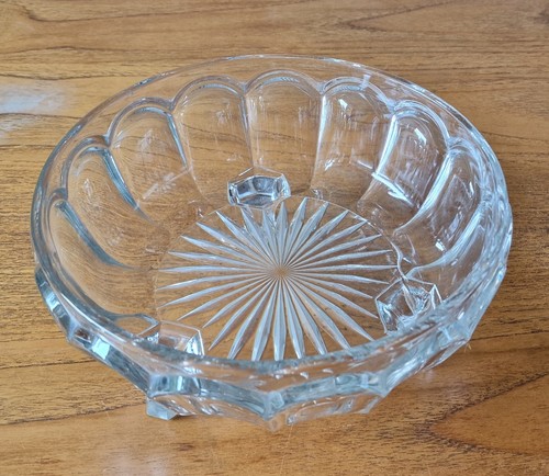 Vintage cut glass bowl - glass,