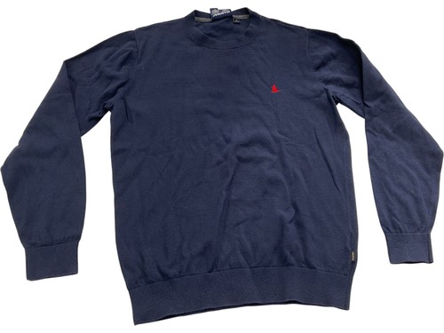 Musto crew neck jumper navy - crew,