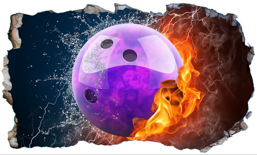 Ten pin bowling ball - bowling,