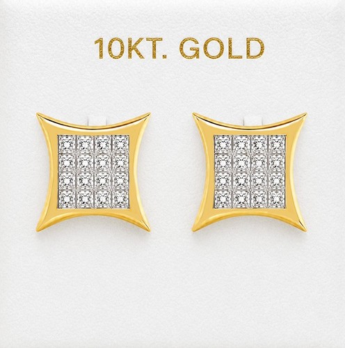 Genuine diamond stud earrings - genuine,