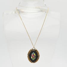 Antqiue gold filled Petra Dura