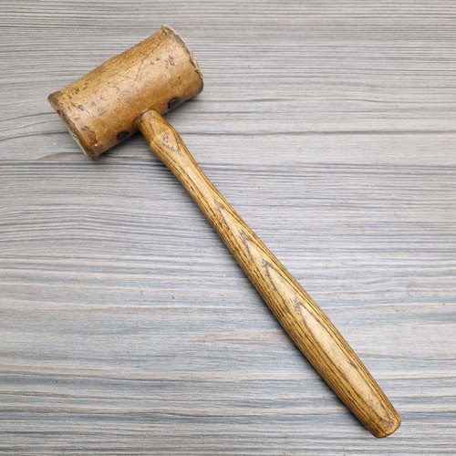 Vintage rawhide mallet - rawhide, no