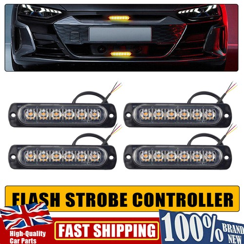 4pcs 6led amber - 6led, recovery