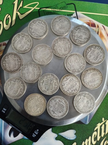 Pre 1920 silver half crowns - pre,