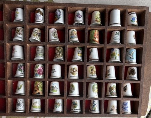 China porcelain thimbles mixed - china,