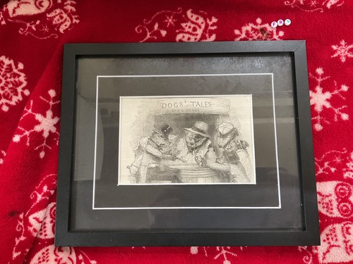 Framed antique original art - antique,