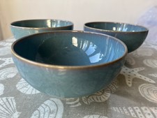 3 x Denby Azure bowls dishes