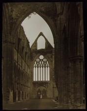 Glass magic lantern slide - glass,