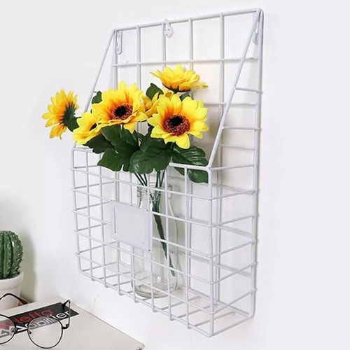 Wall mounted wire basket - wire,