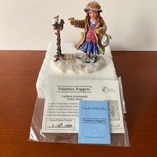 WINTER VISITORS Figurine Ornament Paintbox Poppets Christine Haworth Boxed R456