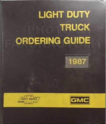 1987 chevrolet gmc pickup - chevrolet,